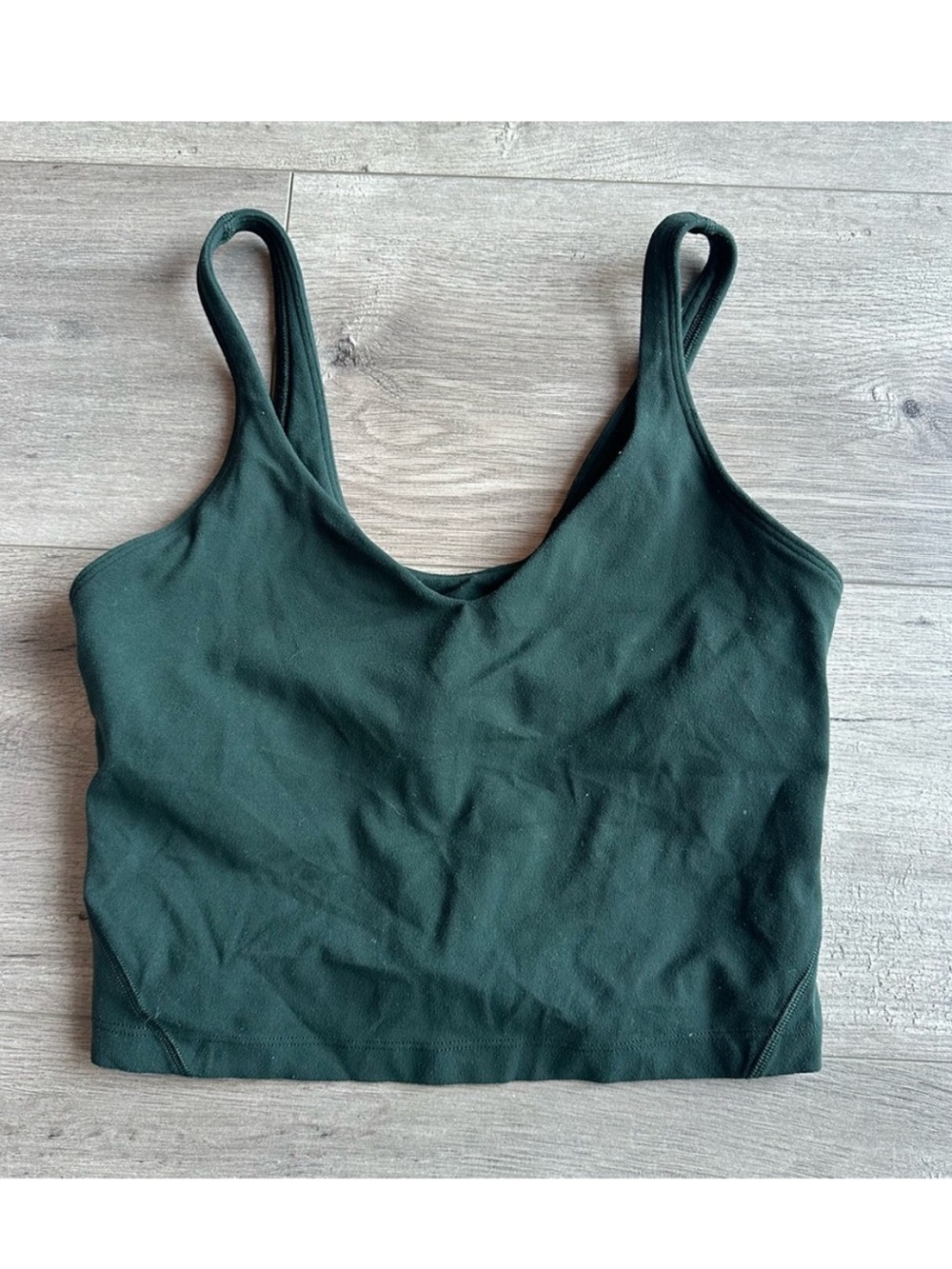 Lululemon align crop tank top - size 4 - hunter green